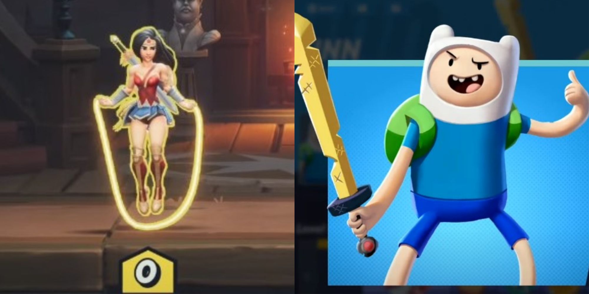 Multiversus How To Taunt Collage Wonder Woman And Finn