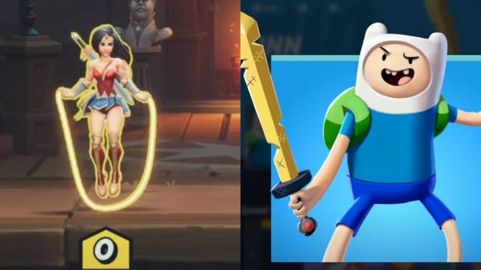 Multiversus How To Taunt Collage Wonder Woman And Finn