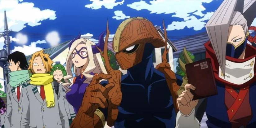 My Hero Academia Edgeshot and the Lurkers with their student interns