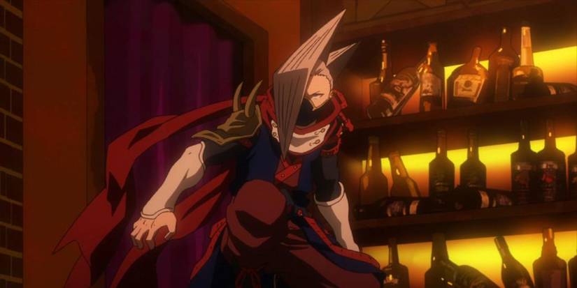 My Hero Academia Edgeshot in the hideout raid