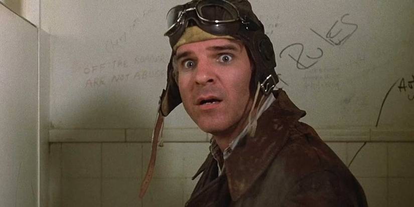 Navin in a men's room in The Jerk