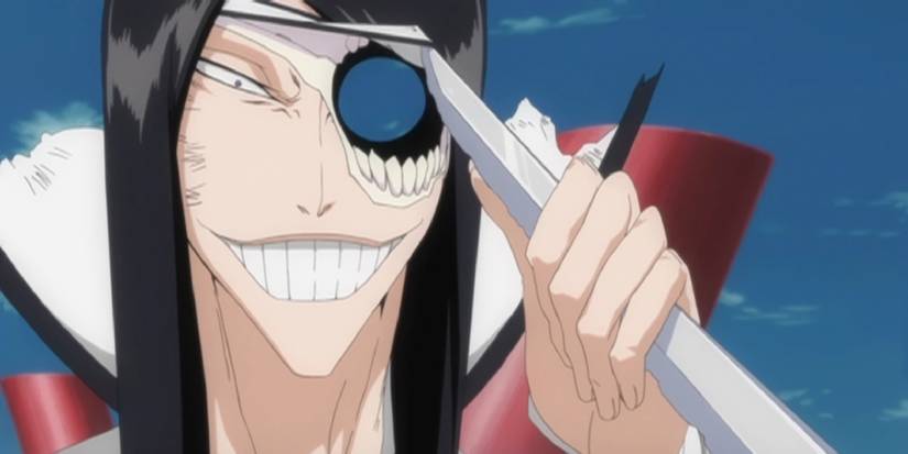 Nnoitra Gilga showing off his Hollow Hole in Bleach