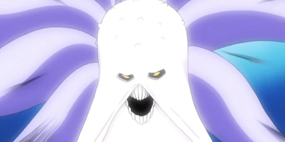 Numb Chandelier prepares to attack in the Bleach anime