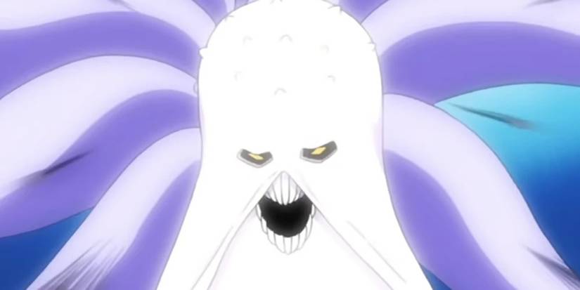 Numb Chandelier prepares to attack in the Bleach anime