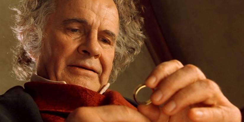 Old Bilbo with the ring