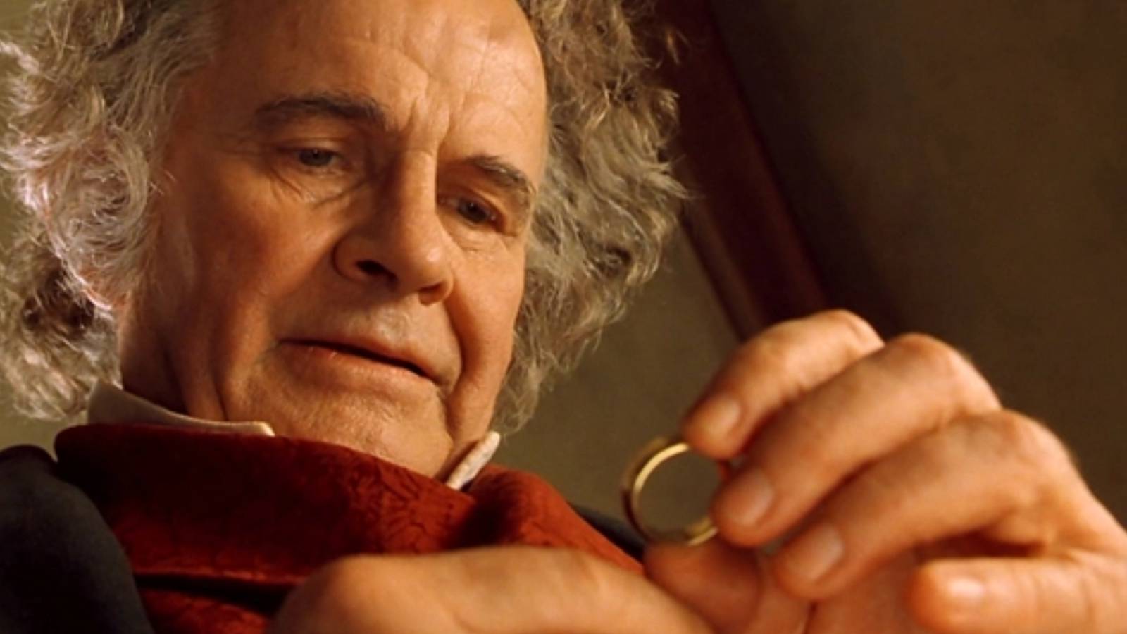 Old Bilbo with the ring