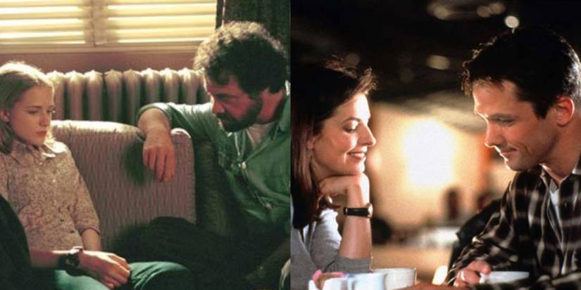 Split image of Jessie and her therapist, Lily and Rick on Once And Again