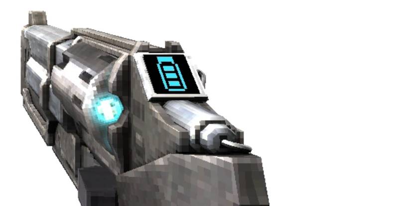 Close-up of the Piercer Revolver from Ultrakill