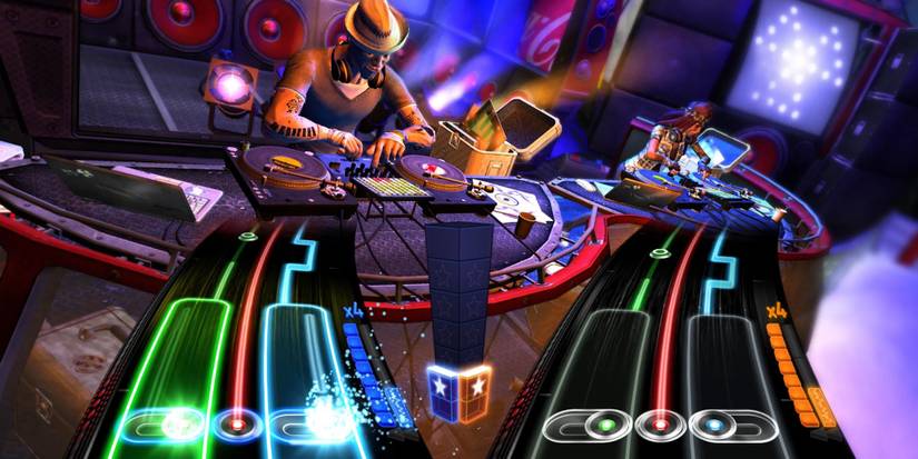 Playing a song in DJ Hero