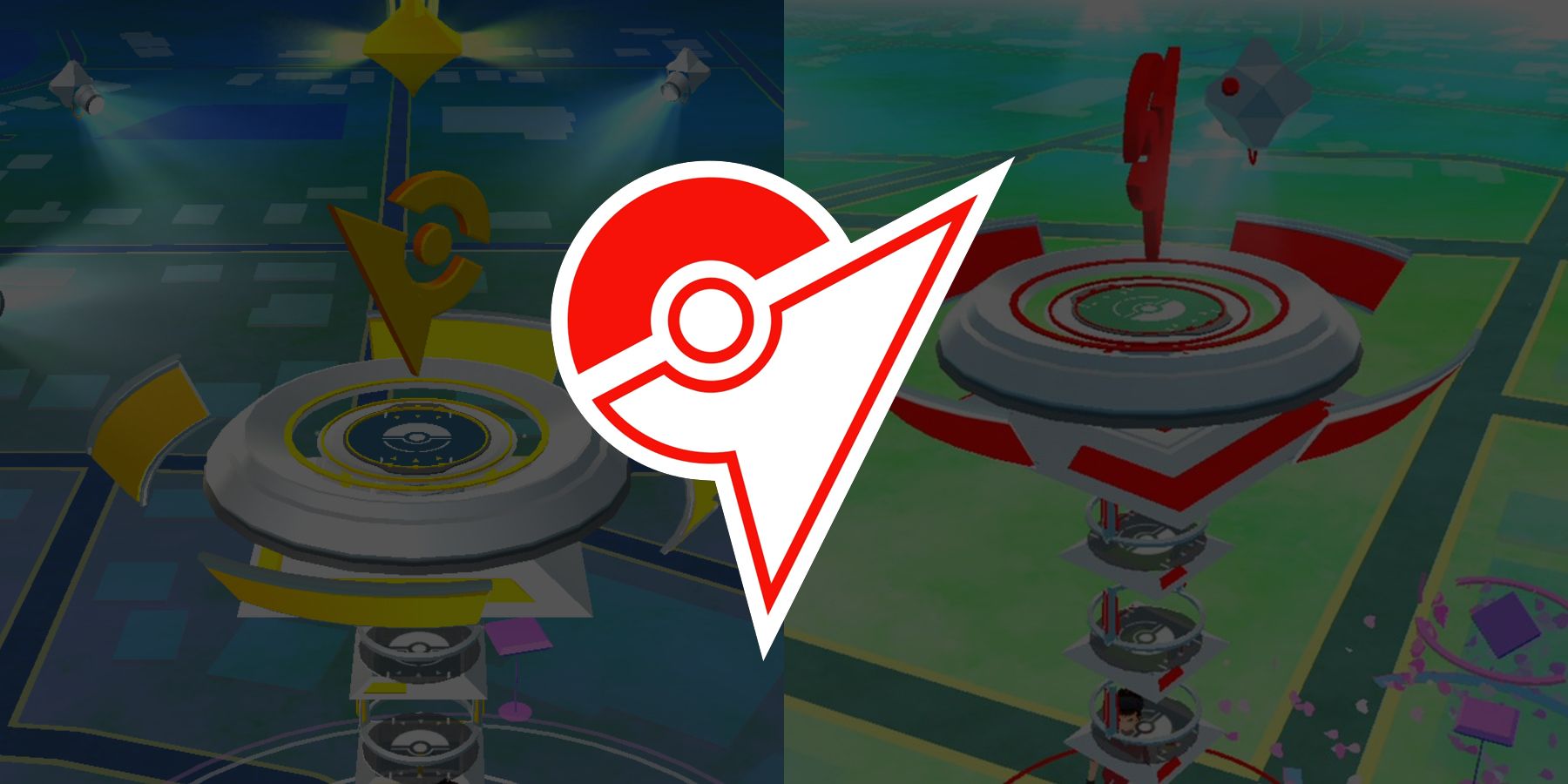 What do the blue orbs on Gyms mean in Pokemon GO?