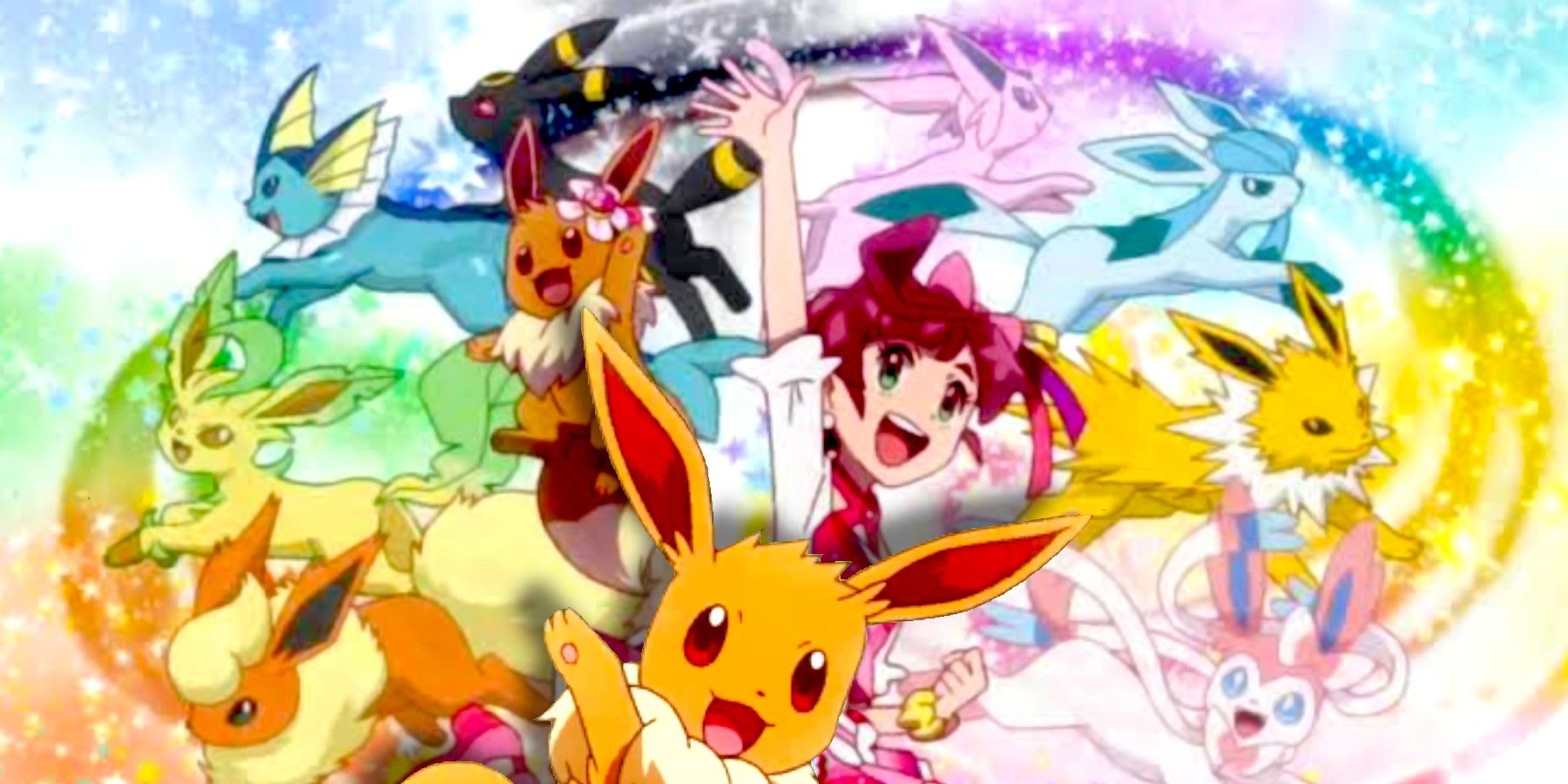 Pokemon Journeys Chloe and Eevee World Coronation Series Eeveelution episode 119 and 120