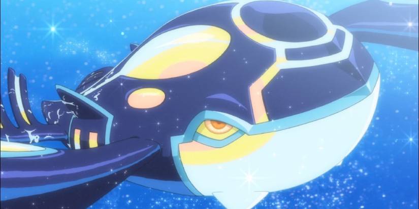 Kyogre in Origin Forme in the anime