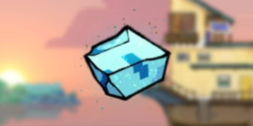 Pulsar Ore in front of a blurred background of Spiritfarer