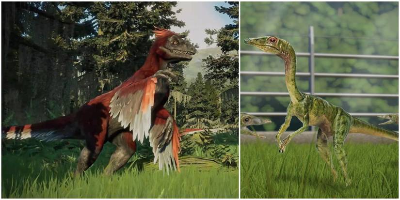 Pyroraptor & Compsognathus Jurassic World Evolution 2