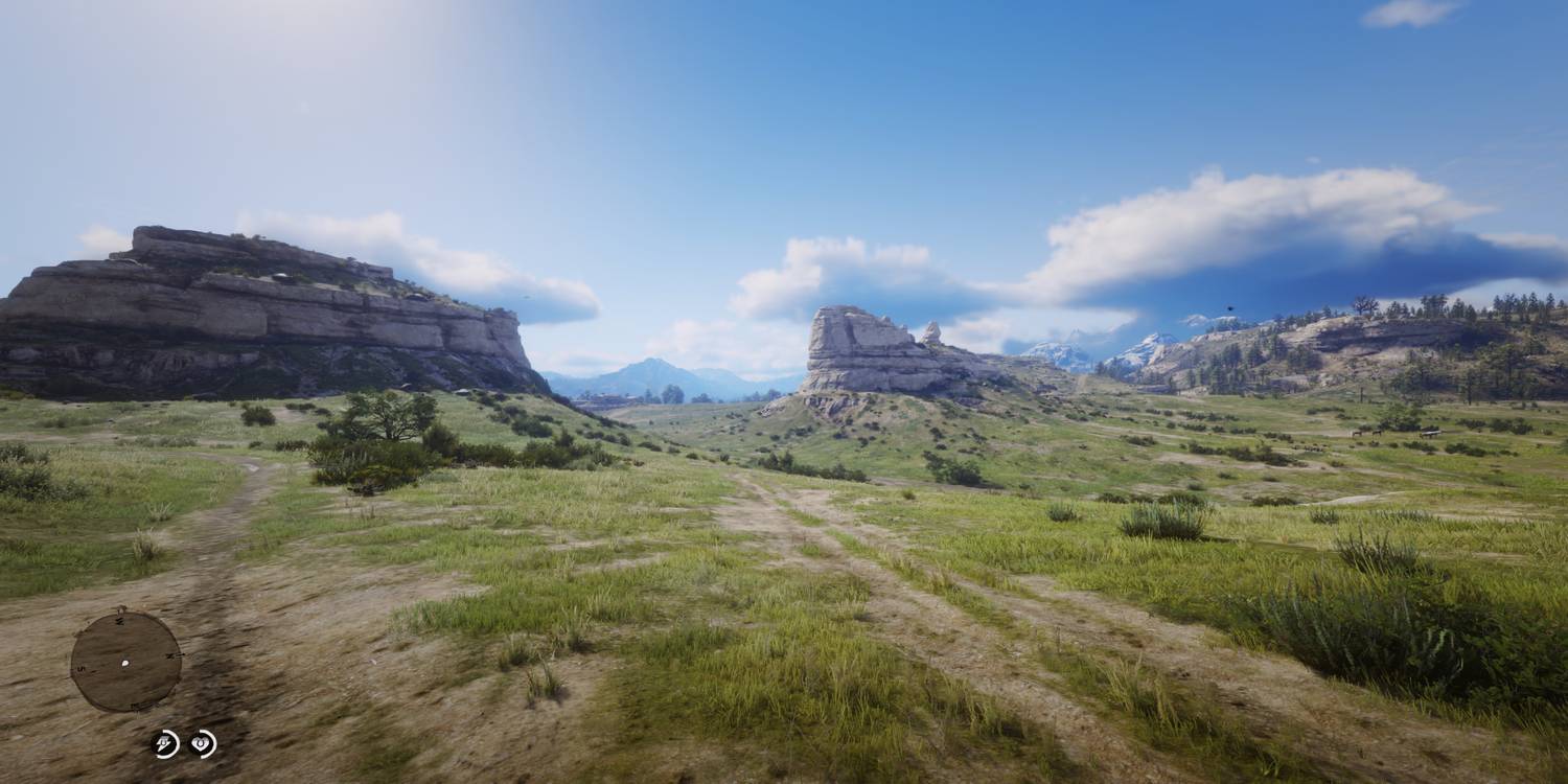RDR2 Grass level of Detail at three
