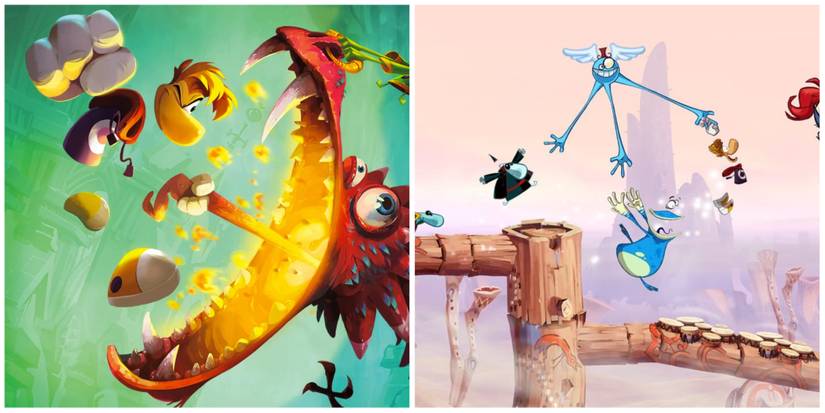 (Left) Rayman Legends (Right) Rayman Origins