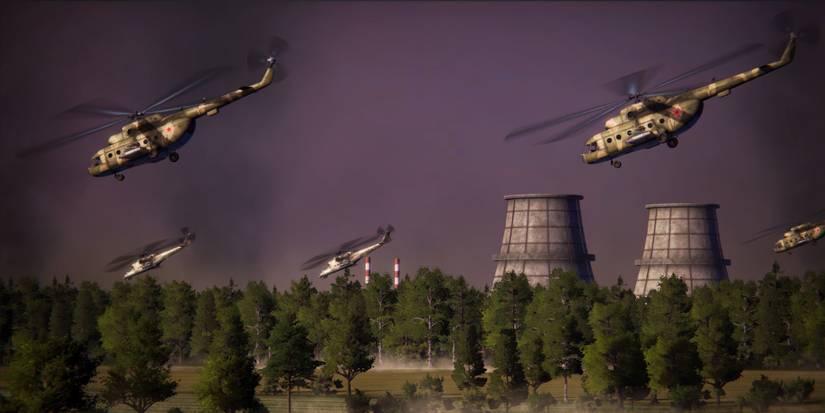 Regiments - Helicopters flying