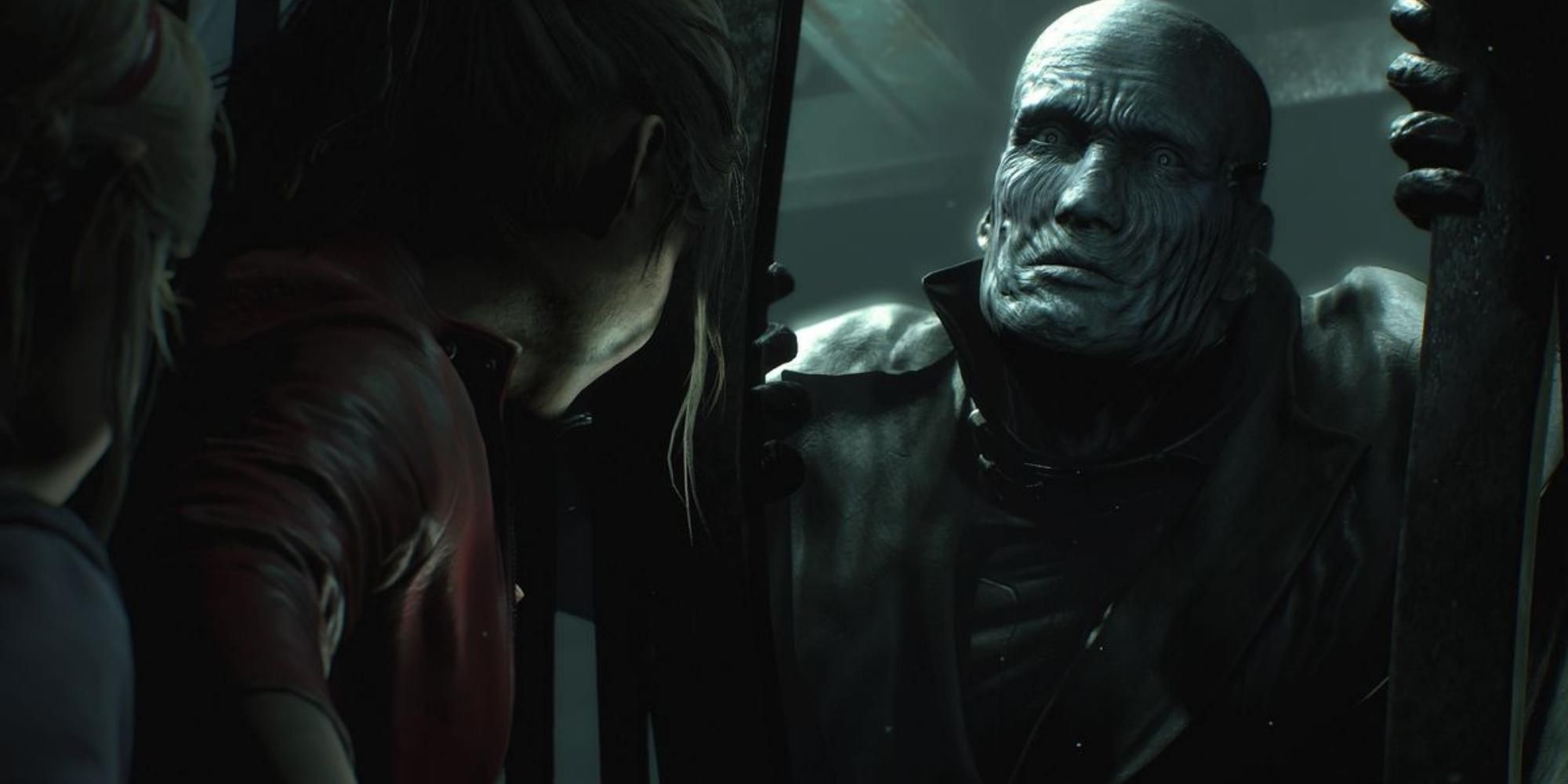 Monster and Claire in Resident Evil 2