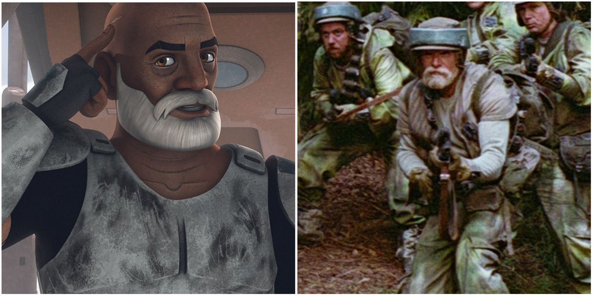 Rex in Star Wars Rebels and Return of the Jedi