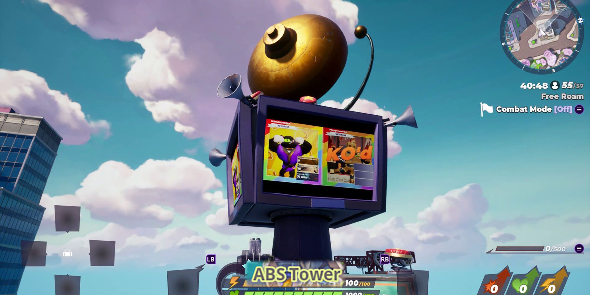 Rumbleverse - Close Up Look At ABS Tower In-Game