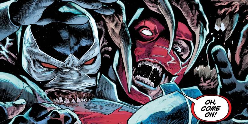 bane eating red hood from task force z