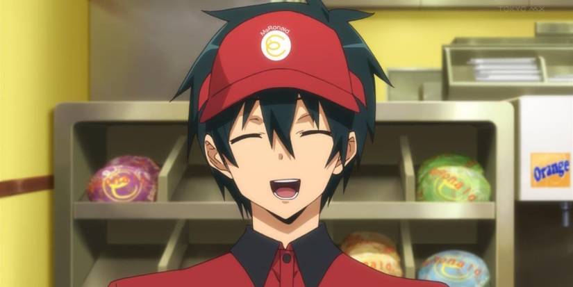 Sadao Maou as a MgRonald's worker