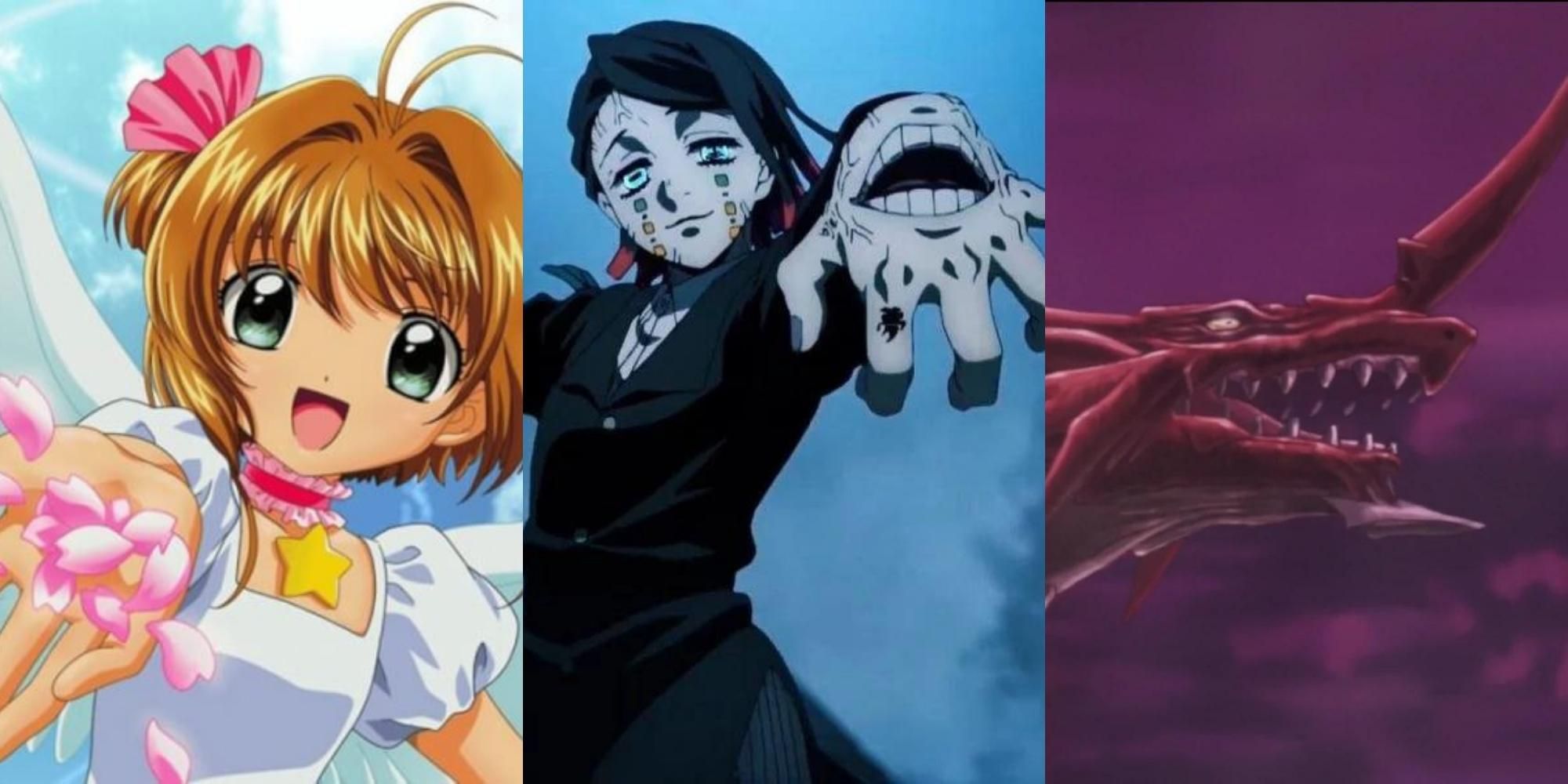 Sakura in Cardcaptor Sakura, Enmu in Demon Slayer, Great Red in Highschool DxD