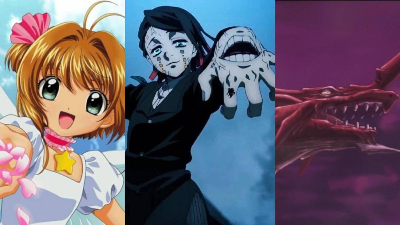 Sakura in Cardcaptor Sakura, Enmu in Demon Slayer, Great Red in Highschool DxD