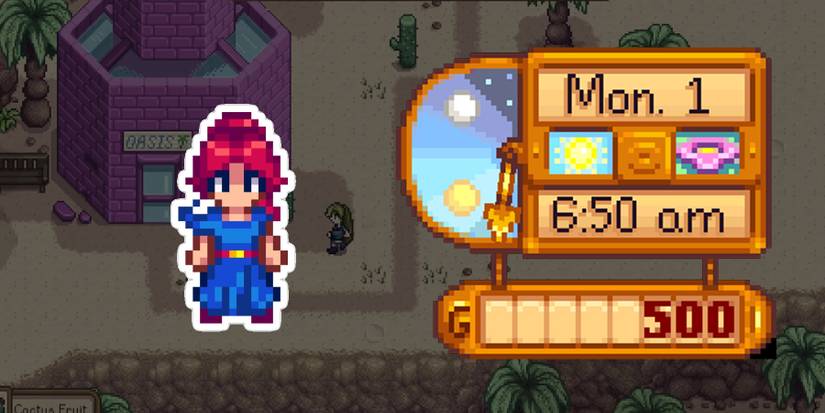 Sandy's schedule in Stardew Valley