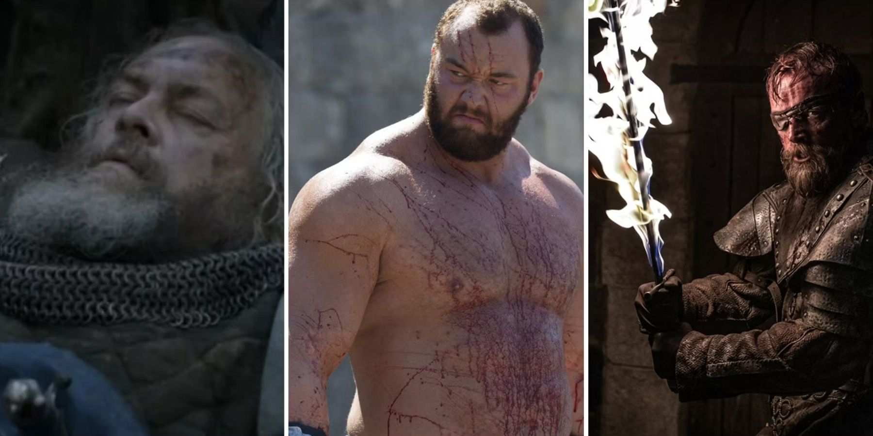 Ser Jaremy Mallister, The Mountain, & Beric Dondarrion In Game Of Thrones cropped