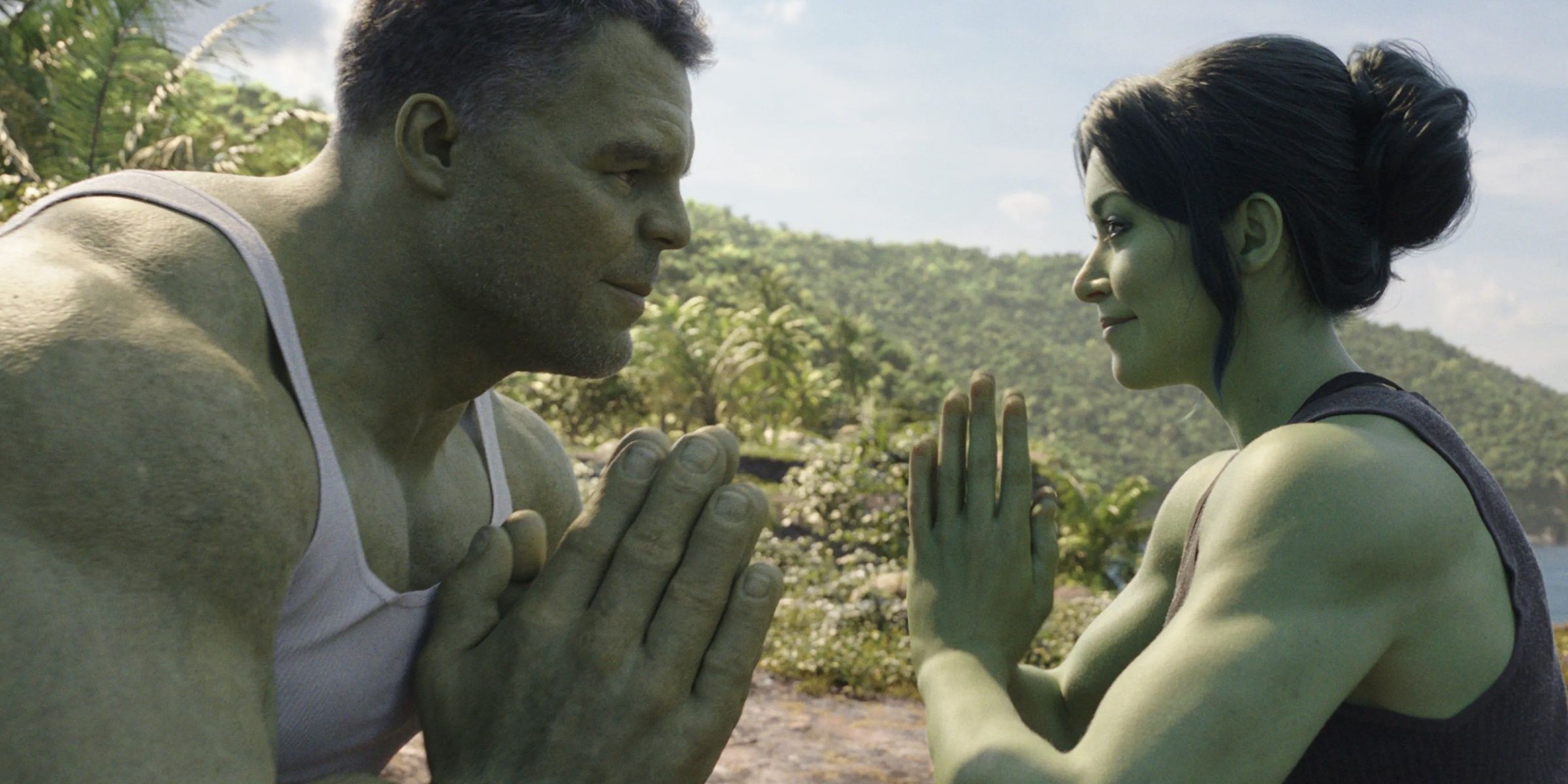 She-hulk and hulk training in premiere episode Cropped