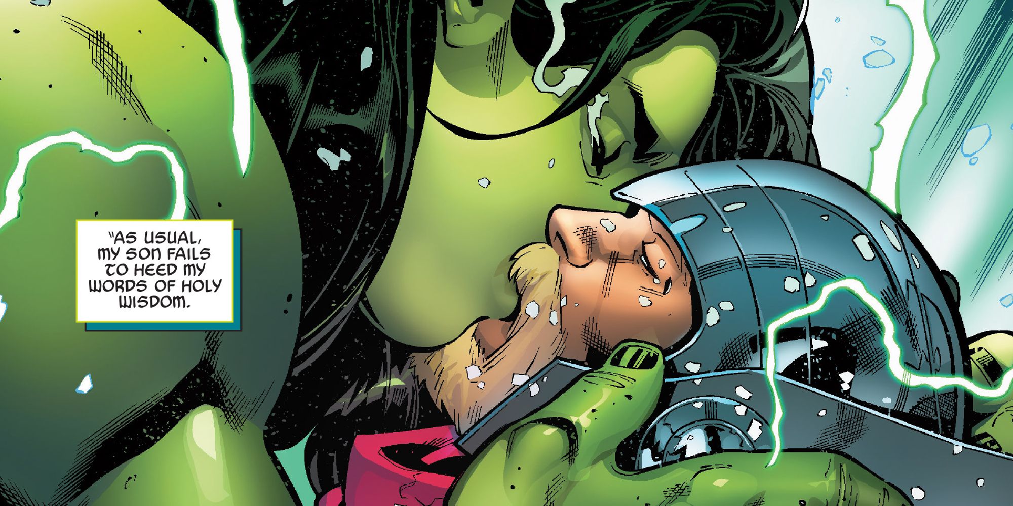 Женщина-Халк целует Тора в 8 томе Мстителей