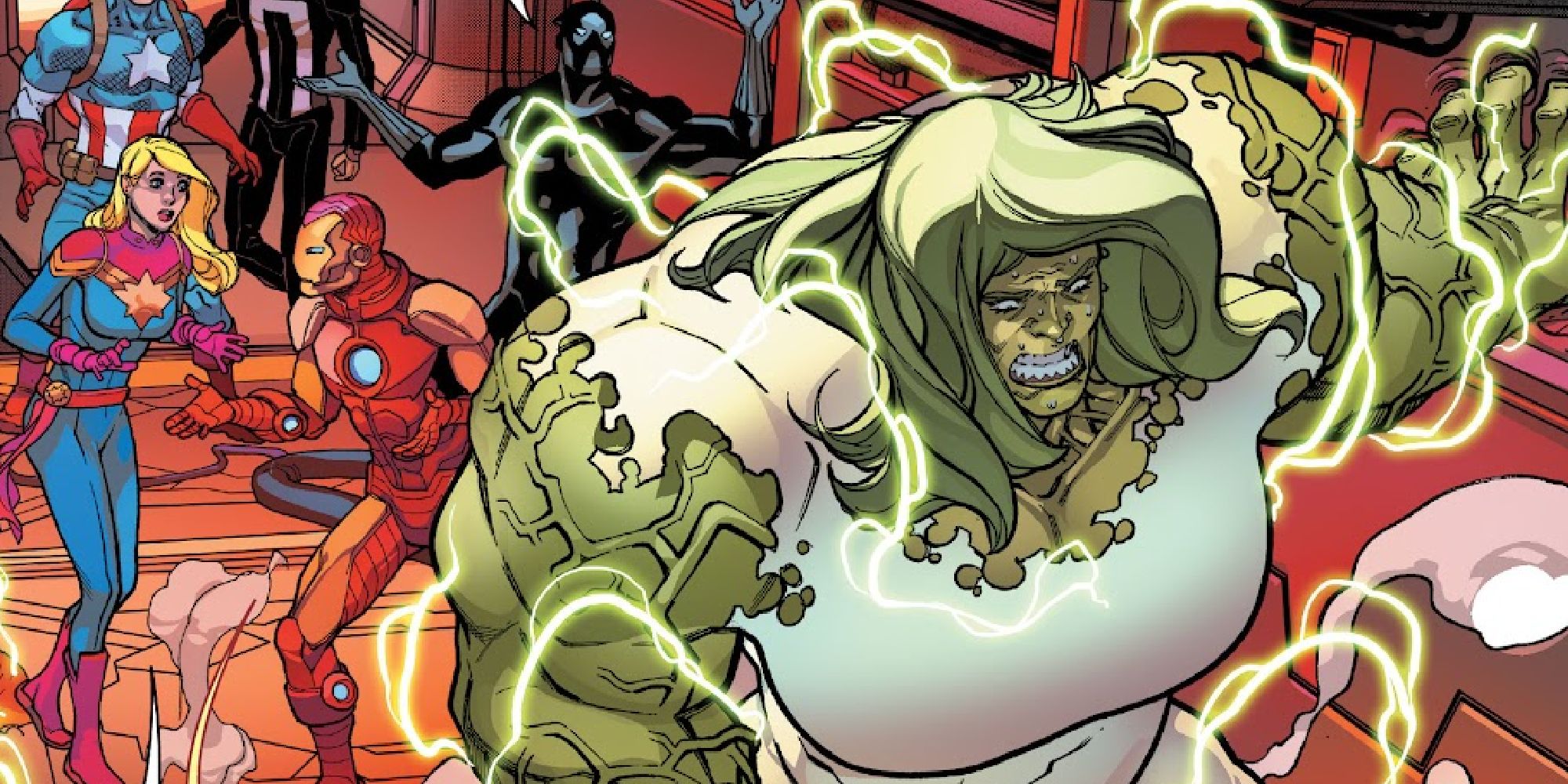 She-Hulk after absorbing the power of a warhead in the Winter Hulk arc