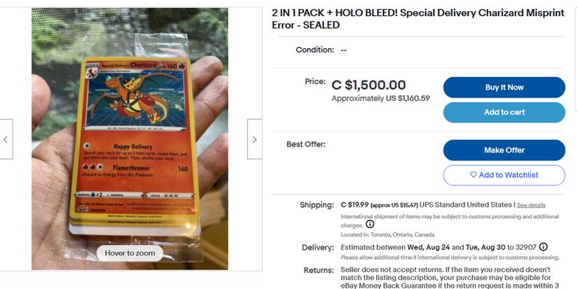 Pokemon Special Delivery Charizard Card is Going for Ridiculous Prices Online Pokemon Special Delivery Charizard Card is Going for Ridiculous Prices Online