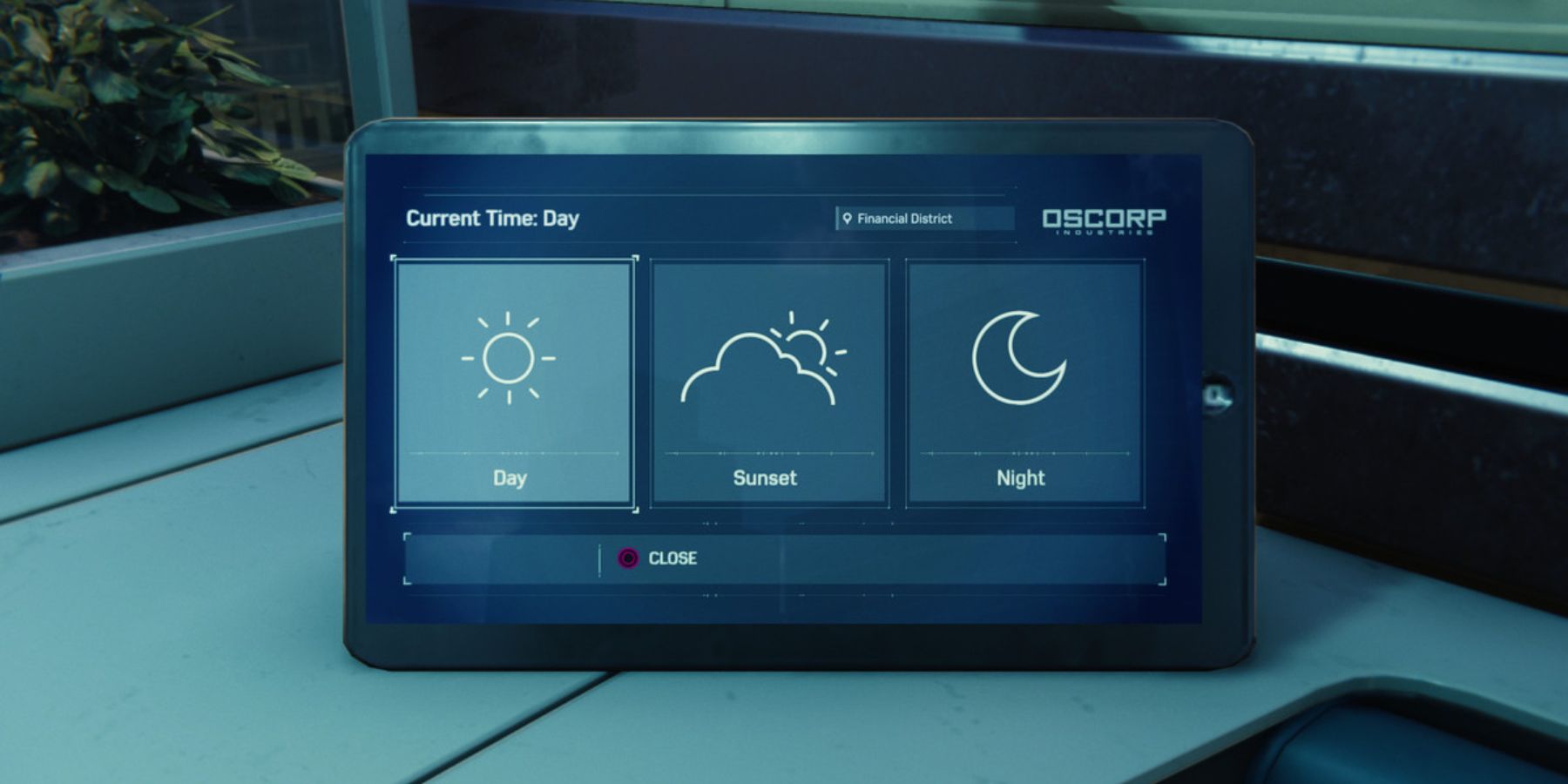 The Time of Day Screen in Marvel's Spider-Man