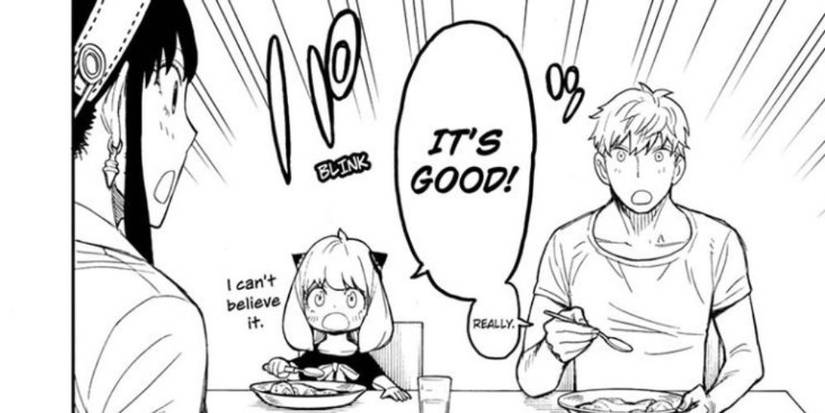 Spy x Family Anya and Loid enjoy Yor's food