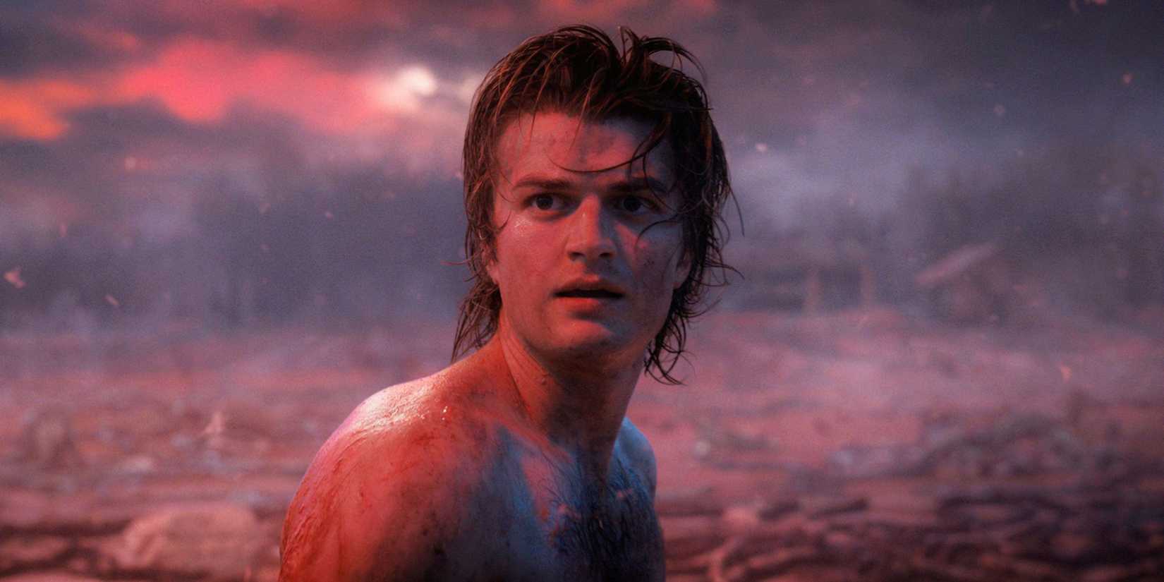 Steve Harrington From Stranger Things Season 4 in the Upside Down