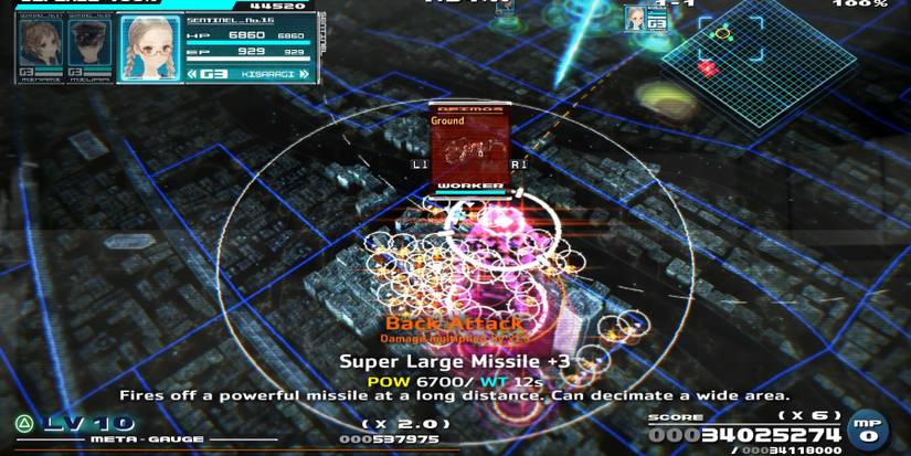Super Large Missile targeting a group of enemies