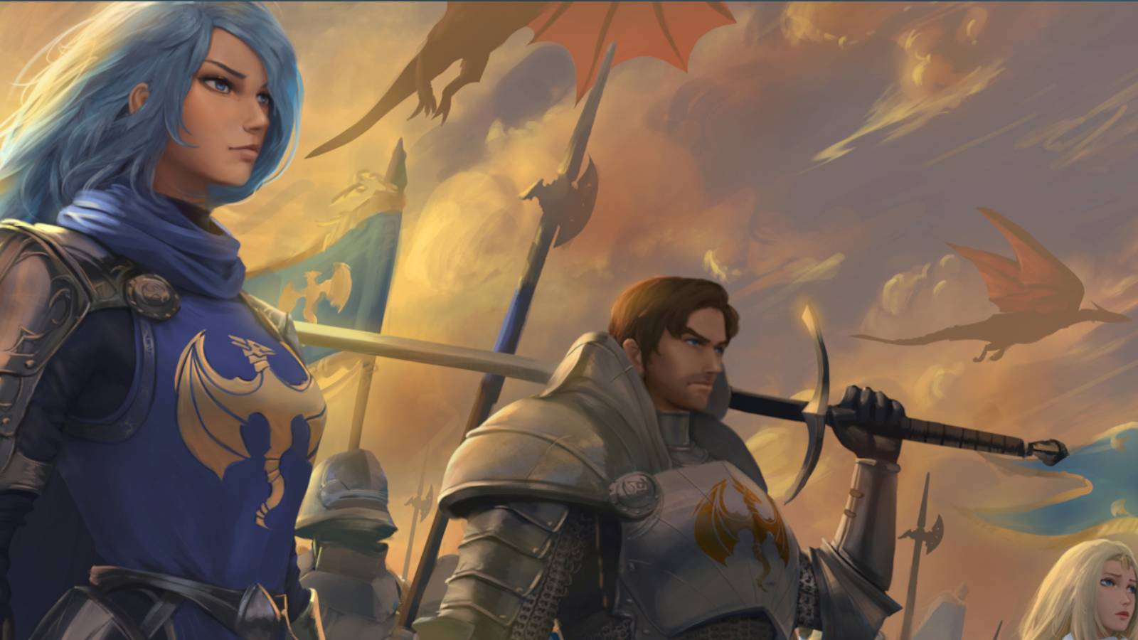 Symphony of War female protagonist and allies