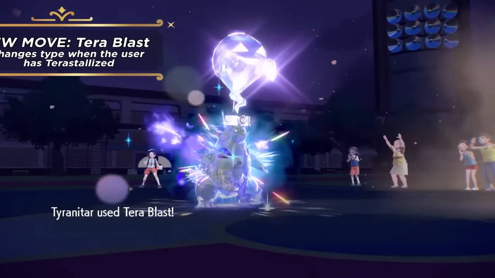 The move Tera Blast for Pokemon Scarlet and Violet