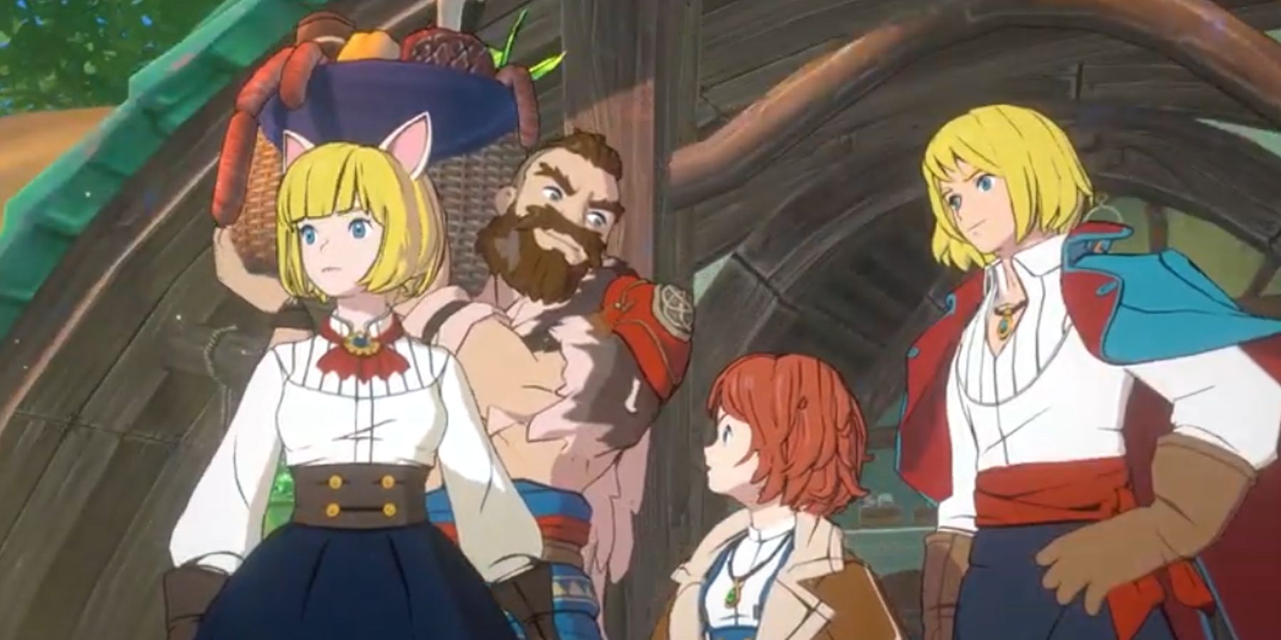 The Classes of Ni no Kuni Cross Worlds Gathering in an area