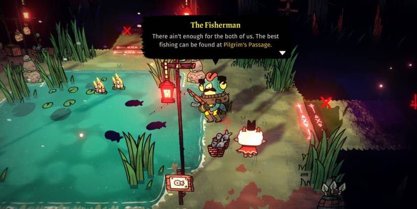 The Fisherman in Darwood Cult of the Lamb