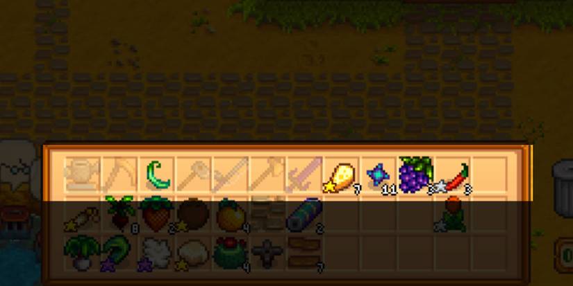 The Hotbar in Stardew Valley