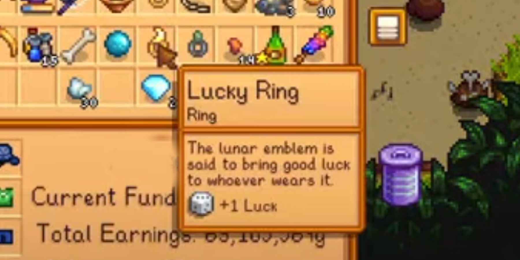 The Lucky Ring in Stardew Valley
