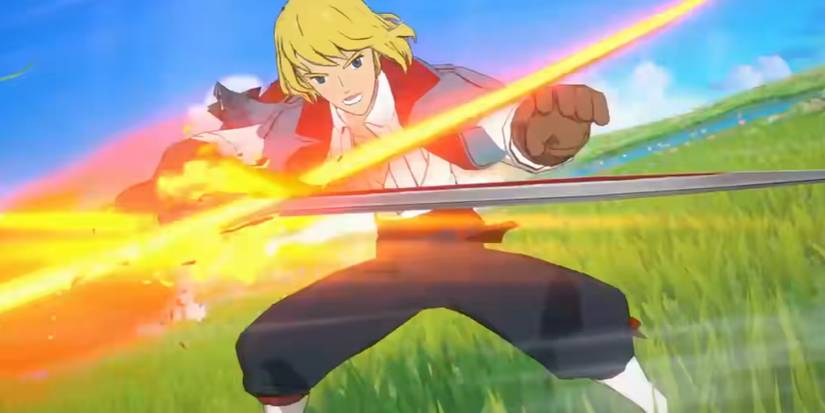 The Swordsman strikes with powerful slashes