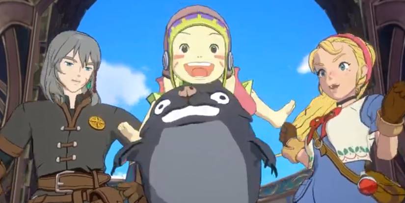 The player and his friends in Cross Worlds