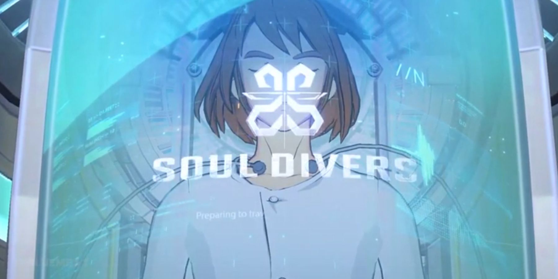 The player character entering the world of Soul Divers