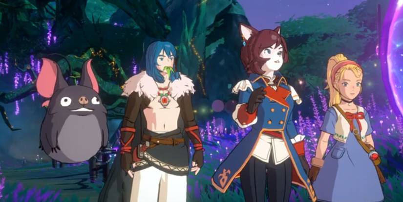 The player with his companions