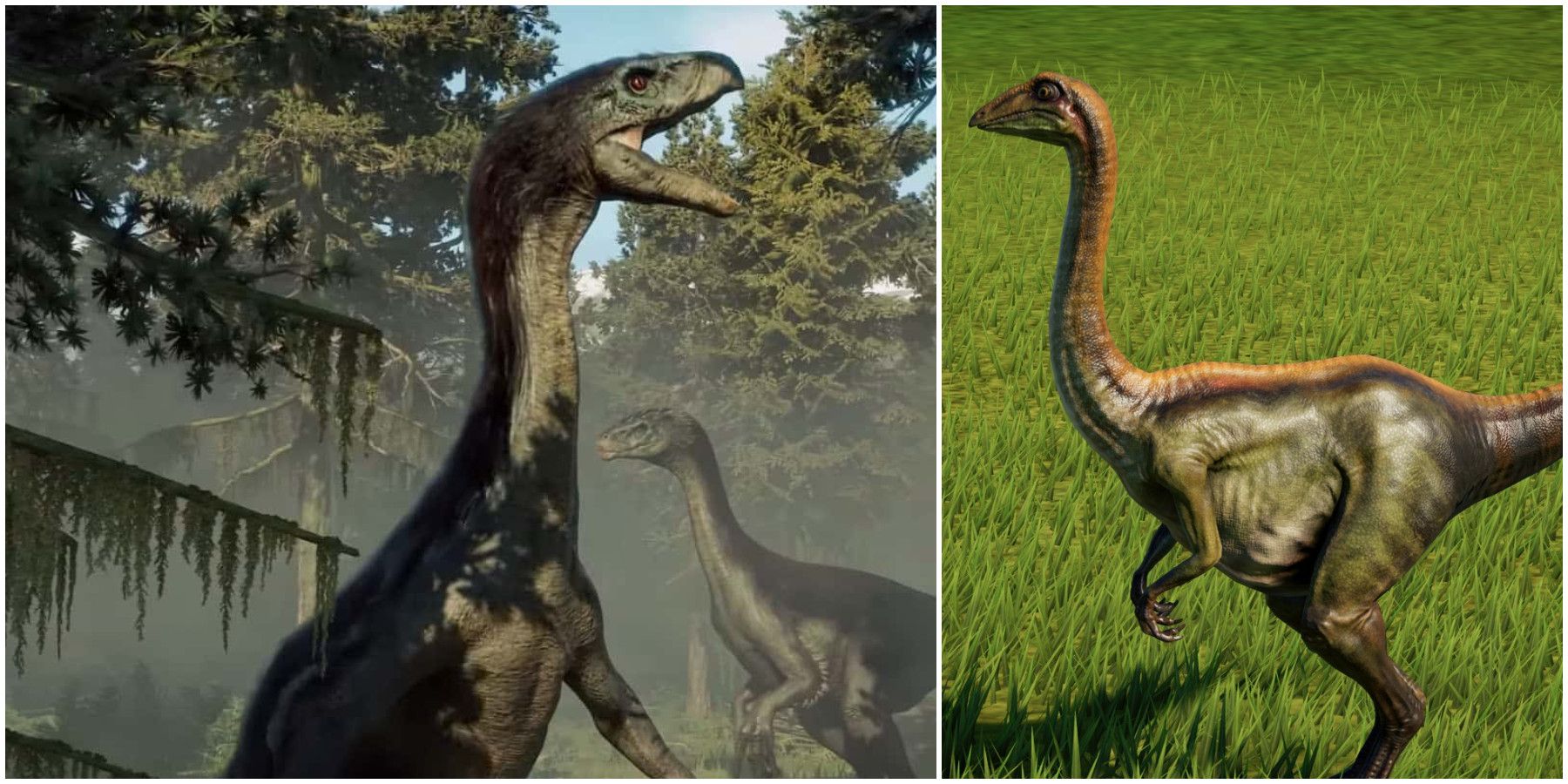 Therizinosaurus & Compsognathus Jurassic World Evolution 2
