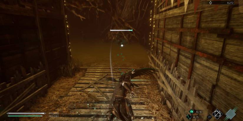 Thymesia Feathers can keep an enemy's health from regenerating